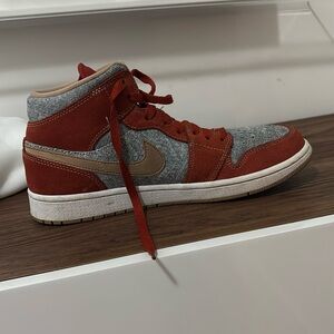 Jordan 1 mid Denim red